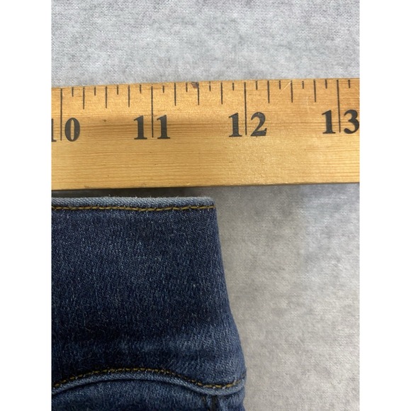 Spanx Women's XS Raw Hem Distressed Skinny Jeggings Control Tummy Medium Wash - Picture 11 of 15